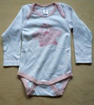 Body s kuetem, vel. 80, nov. Bavlna, zn. Baby Club (C & A), 60 K.
