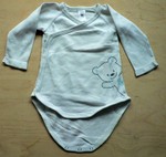 Zavinovac body s medvdem. Bavlna, vel. 68. 20 K.